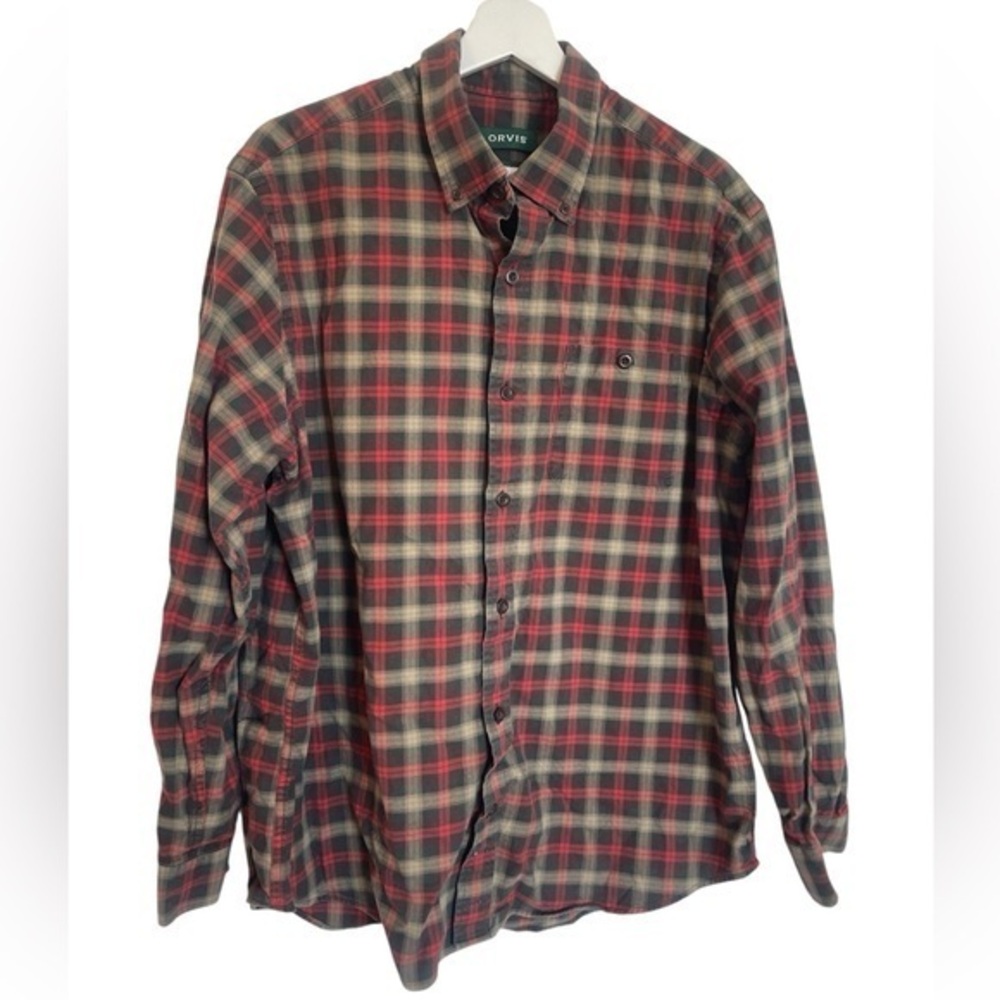 ORVIS Long Sleeve Twill Button Down Shirt
